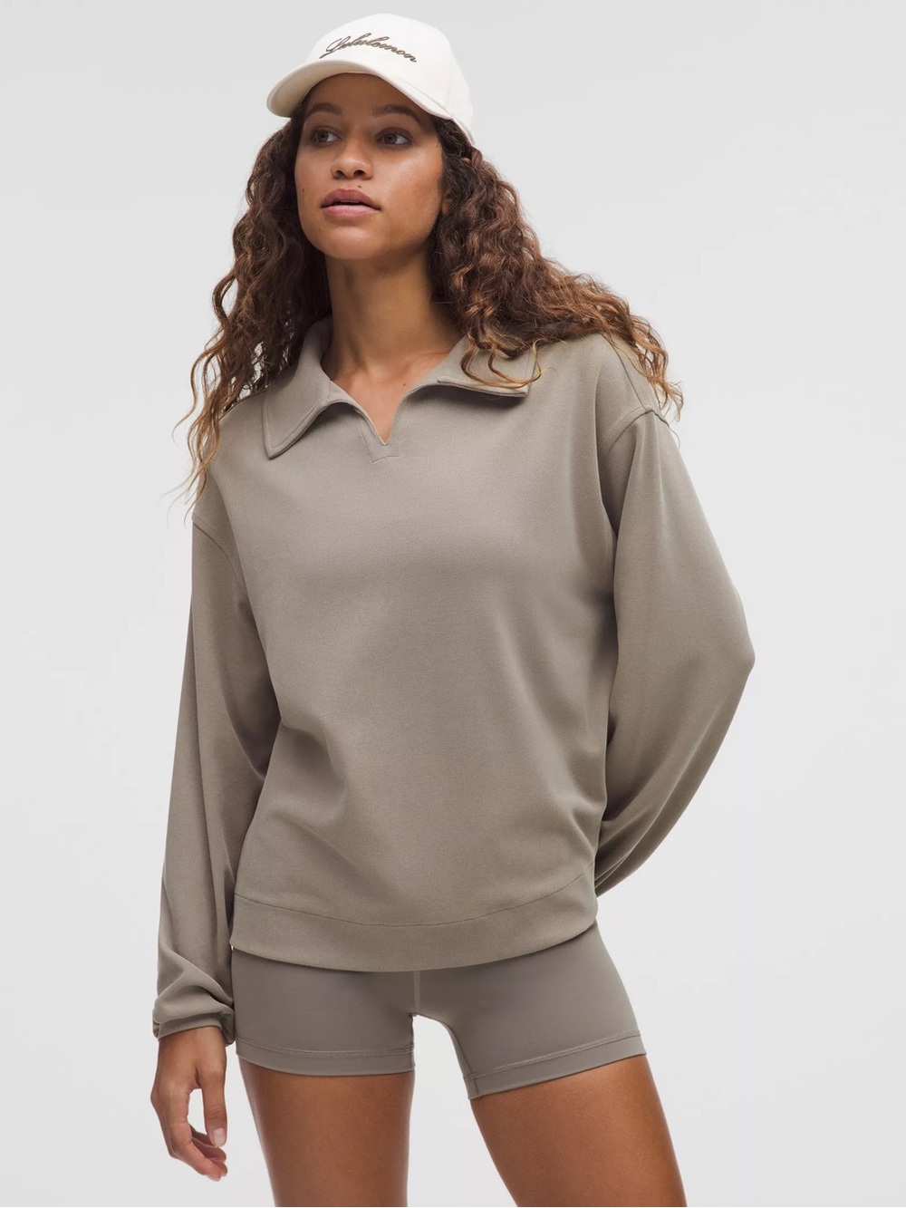 Softstreme Pique Oversized Long-Sleeve Polo Shirt